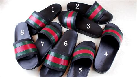 gucci pearl slides real vs fake|gucci flip flops false.